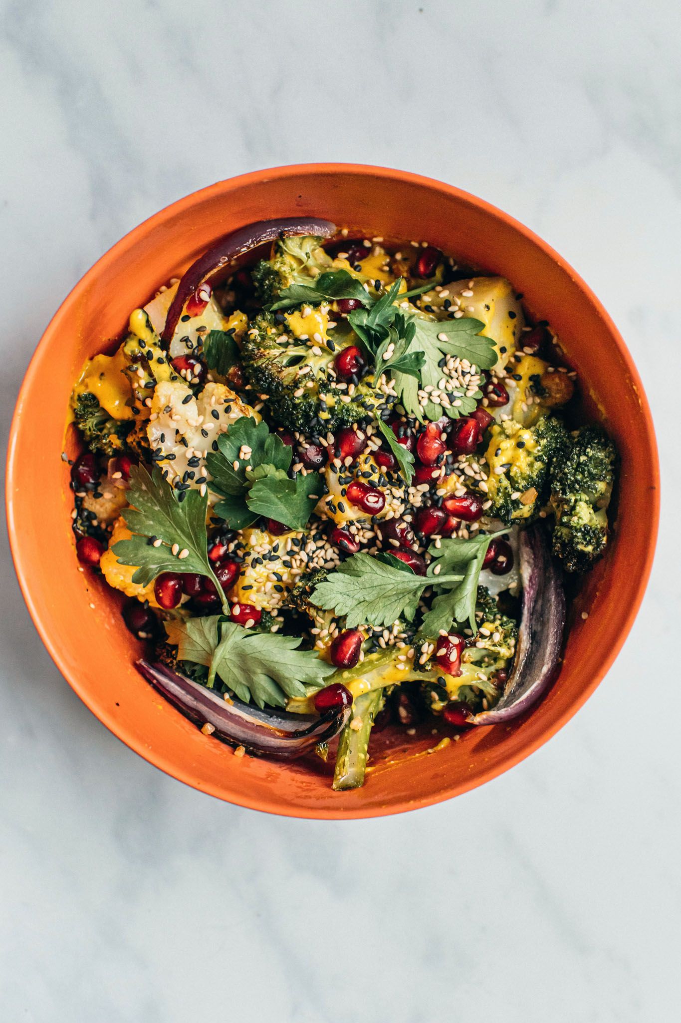 Turmeric Tahini Traybake Salad Deliciously Ella