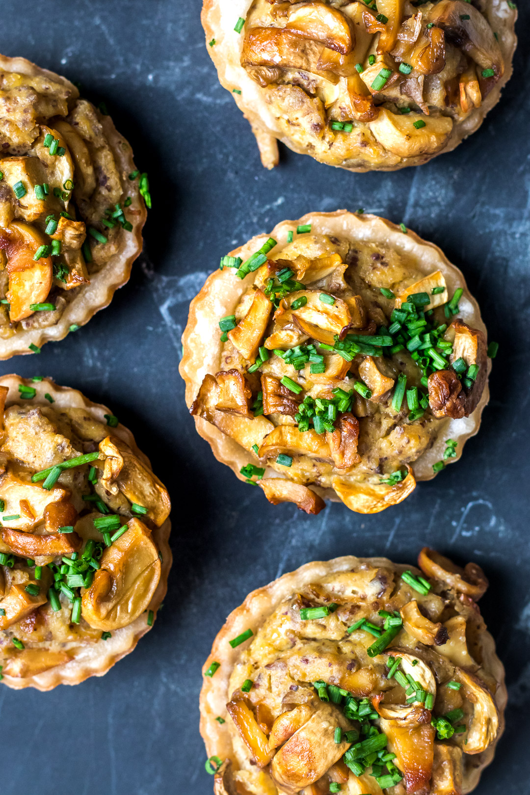 Chestnut & Mushroom Tarts Deliciously Ella