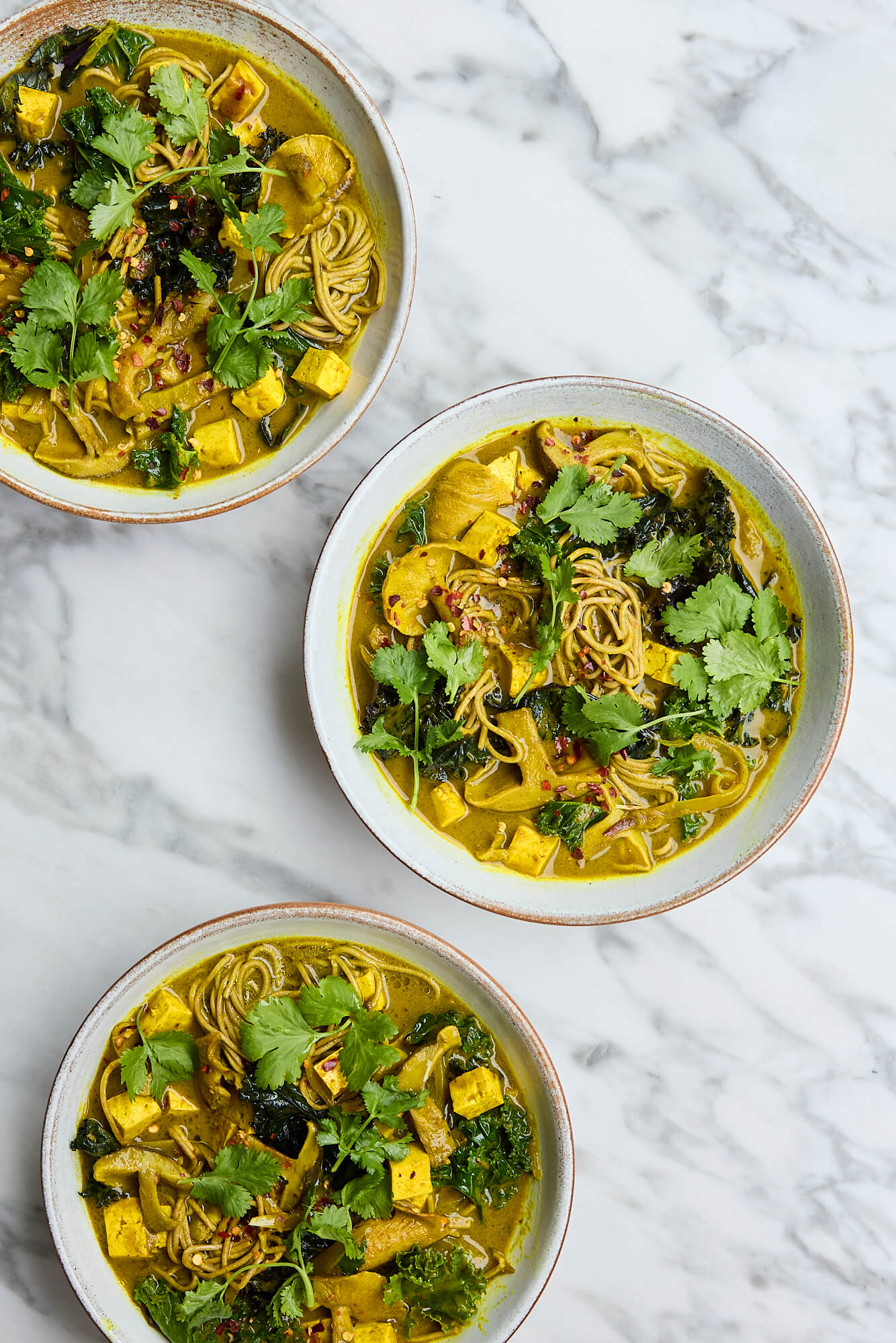 Golden Turmeric Mushroom Noodles 