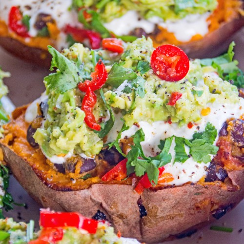 Loaded Sweet Potato Skins