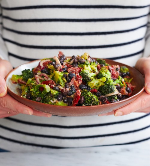 Simple Broccoli & Black Bean Salad