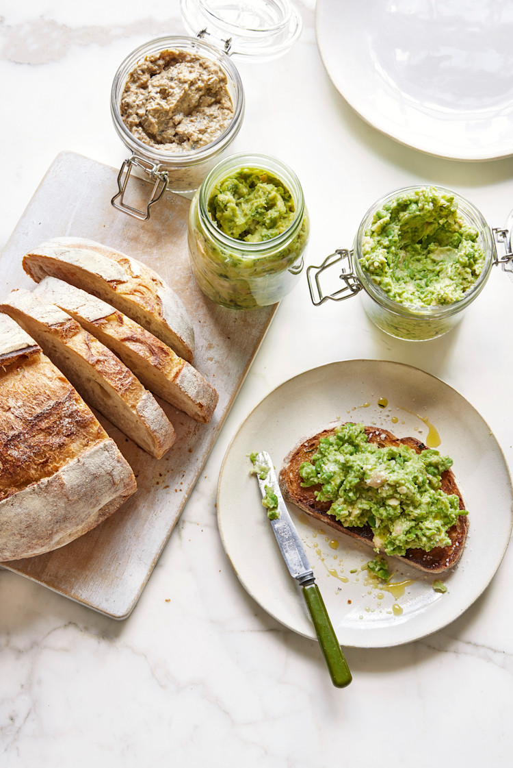 Prep-Ahead Toast: Pea, Lime and Tahini