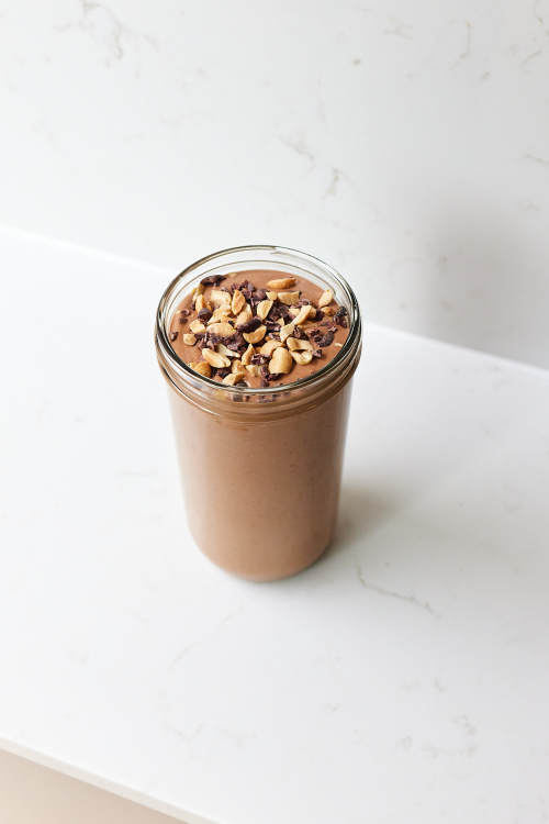 Chocolatey Peanut Protein Smoothie