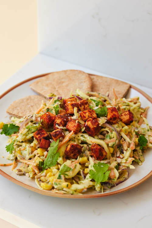 Mexican Slaw With Chilli Tofu