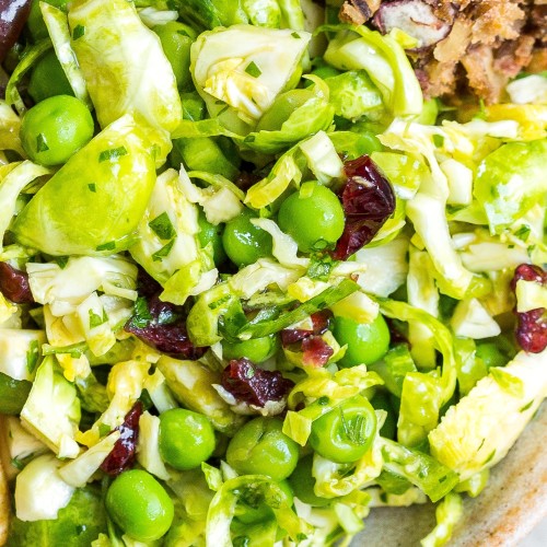 Grated Brussels Sprout Salad 