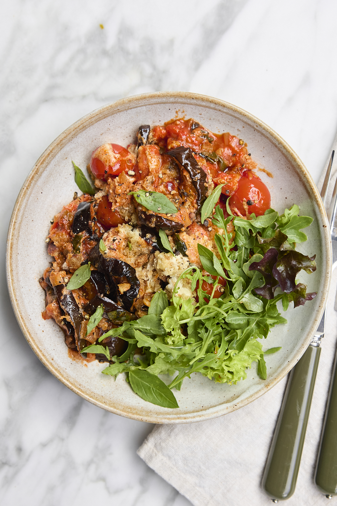  One-Pan Aubergine Parmigiana