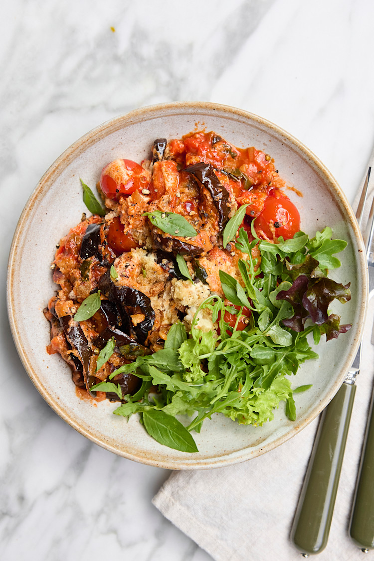  One-Pan Aubergine Parmigiana