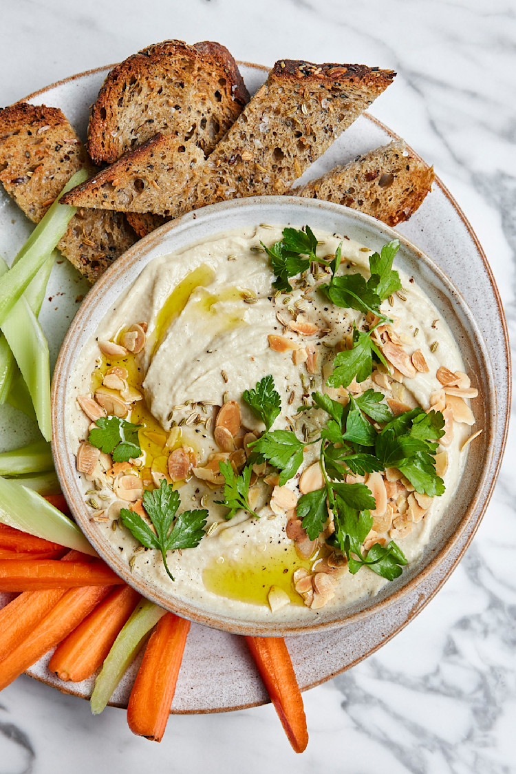 Garlicky Artichoke & Butter Bean Dip