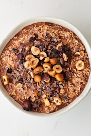 Cacao Hazelnut Overnight Oats Deliciously Ella Cacao Hazelnut Overnight Oats Deliciously Ella