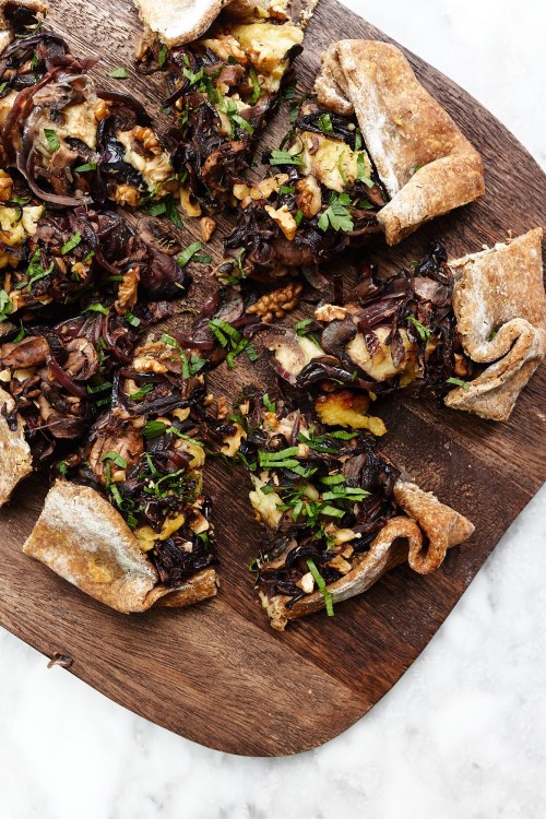 Caramelised Onion & Mushroom Galette