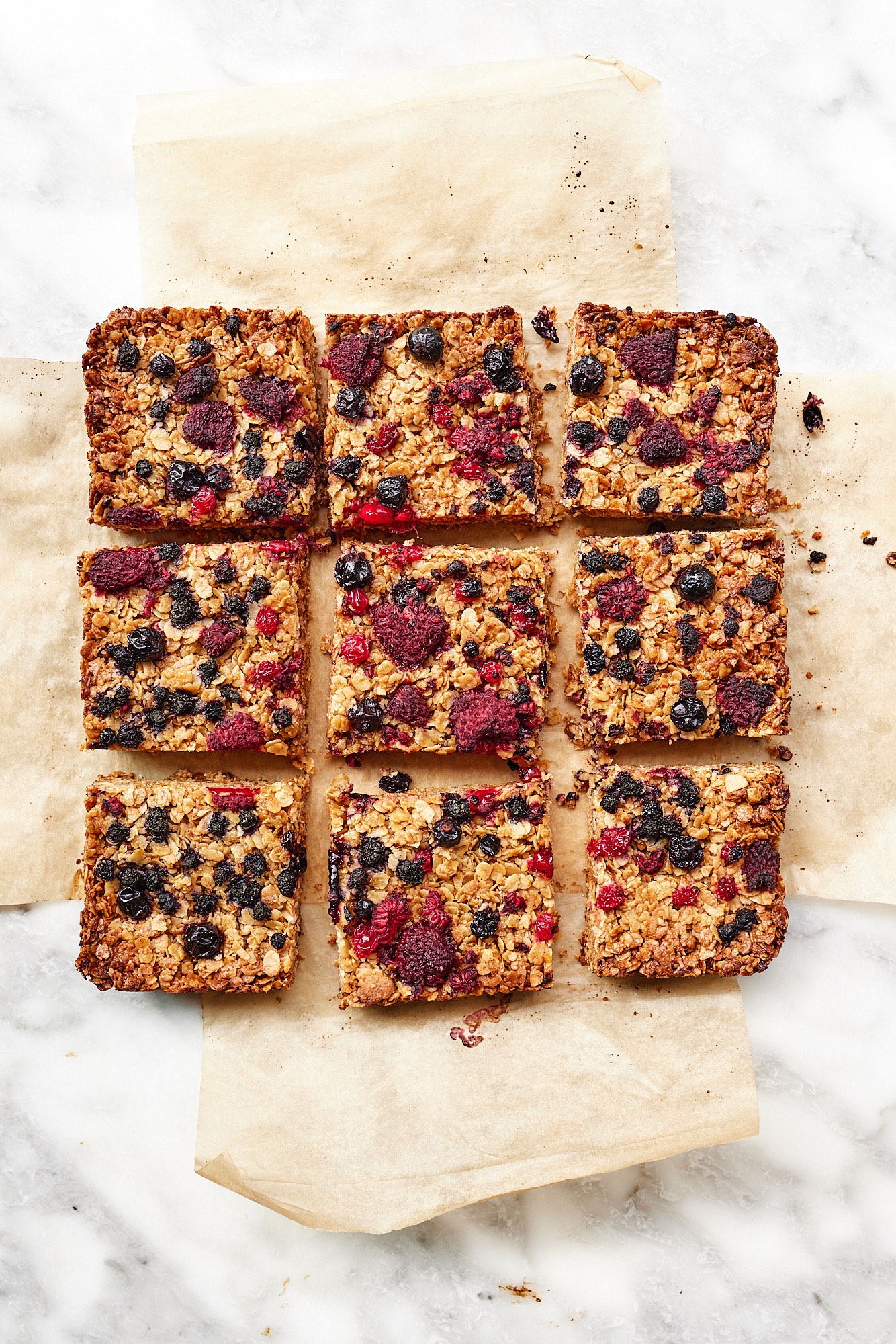 Delishly Easy Berry Flapjacks