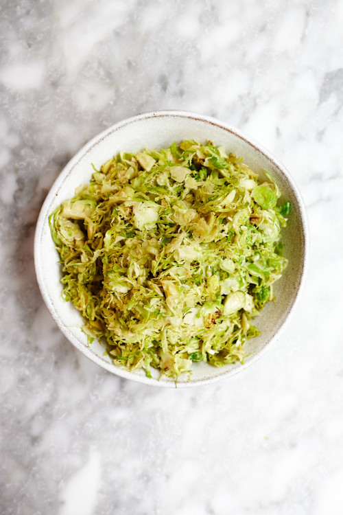 Quick Shredded Brussels Sprouts