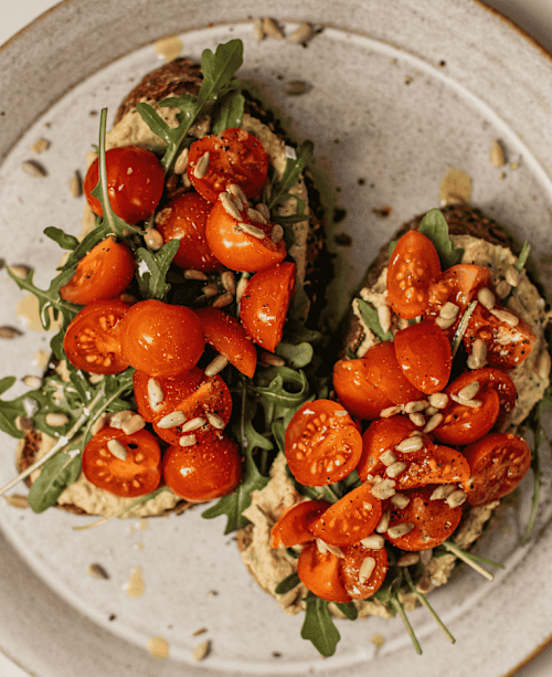 Edamame & Tomato Tartine