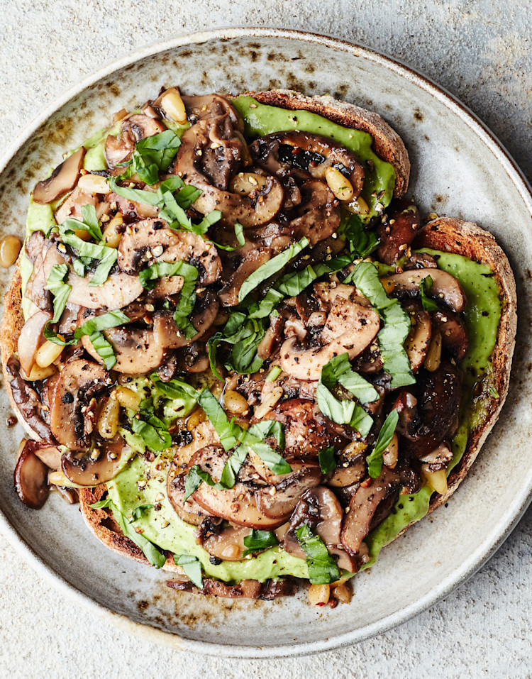 Avocado & Mushrooms on Toast