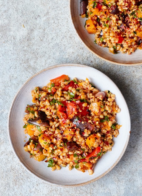 Pearl Barley & Roasted Vegetable Salad