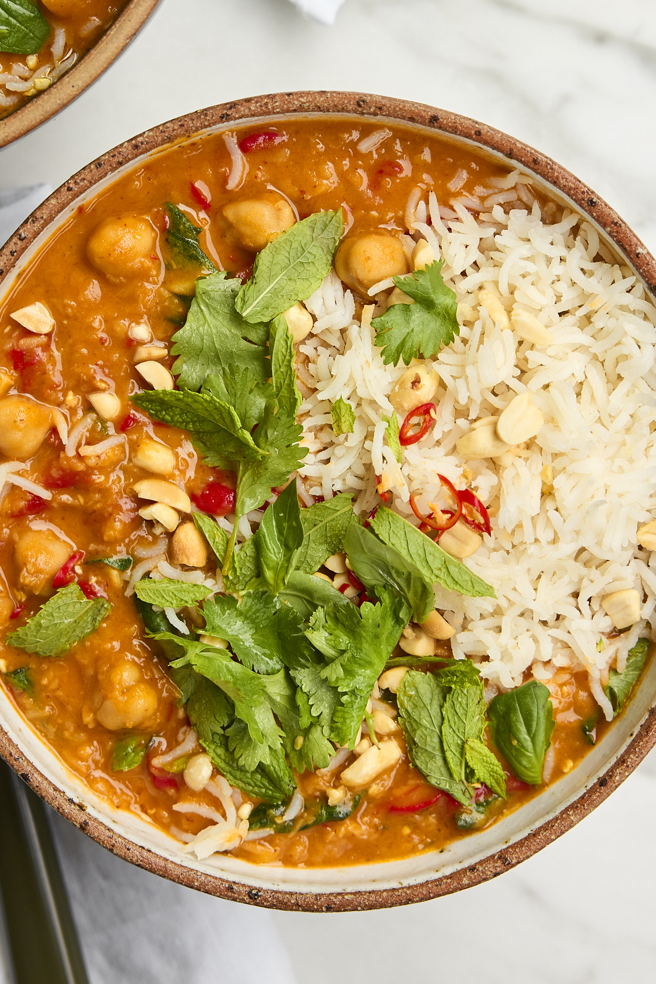 Thai Red Lentil & Chickpea Curry