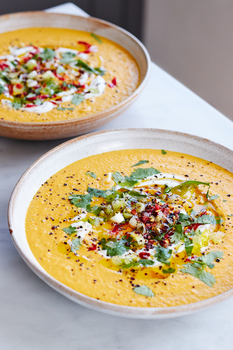 Ginger, Tahini, Carrot & Miso Soup
