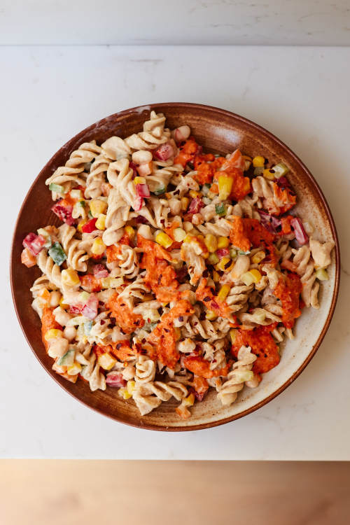 Easy Creamy Pasta Salad