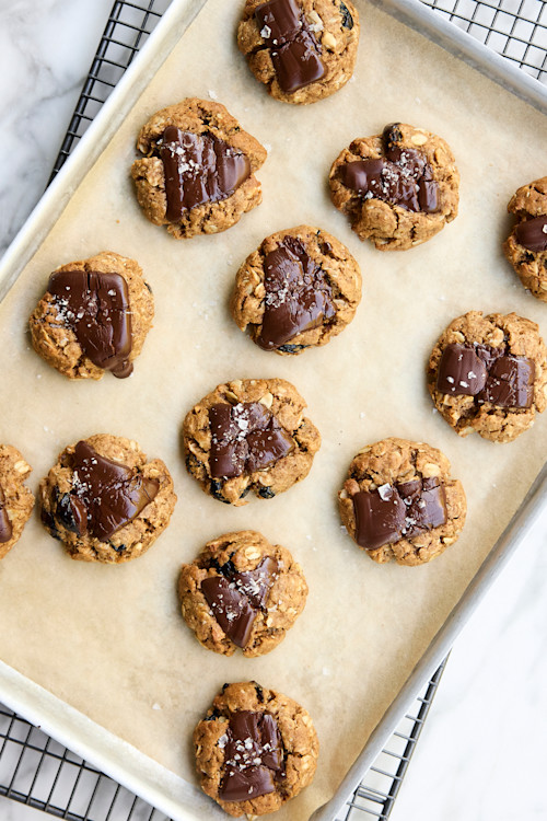 Gooey Dark Chocolate & Cherry Cookies