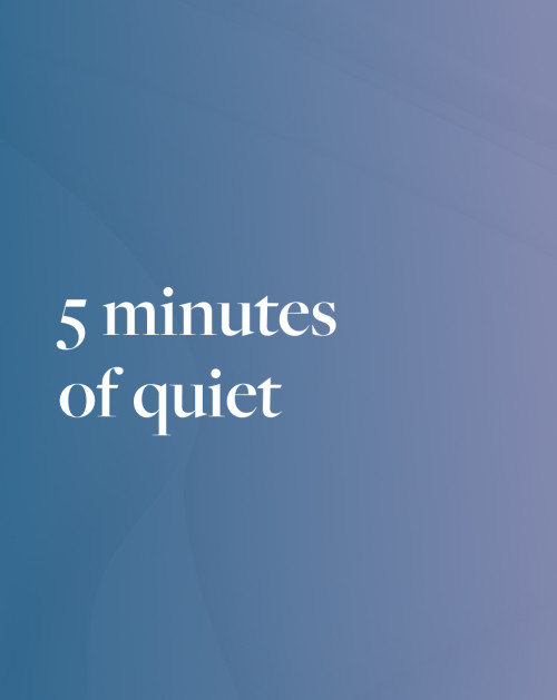 5 Minutes Of Quiet 