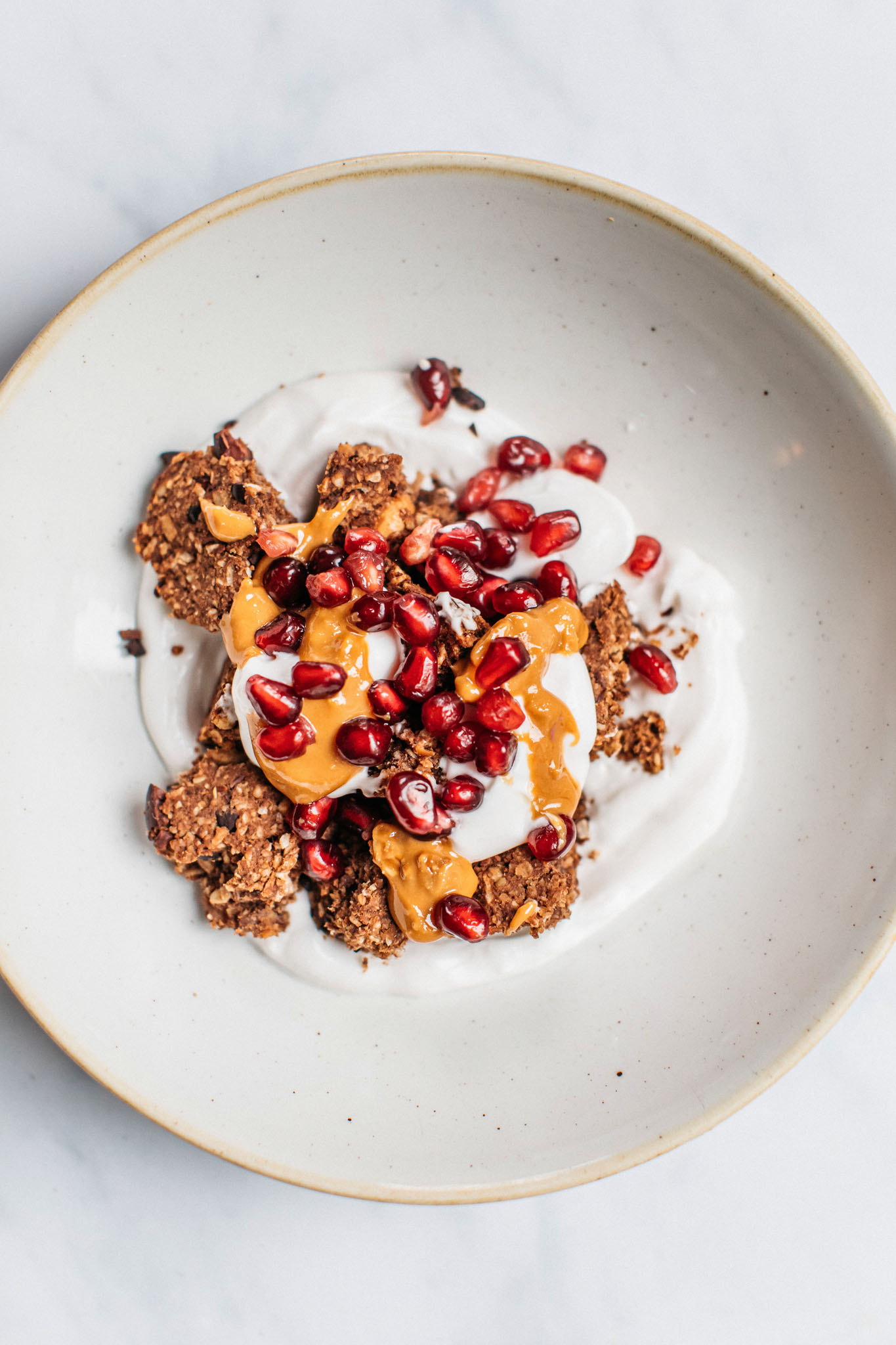 Oat Bar Yoghurt Bowl With Peanut Butter Deliciously Ella