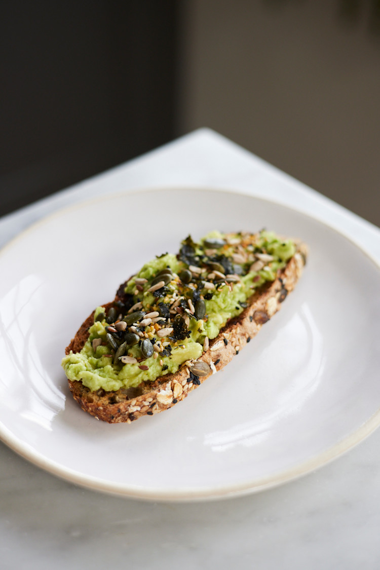 Avocado Toast With Seaweed Sprinkles