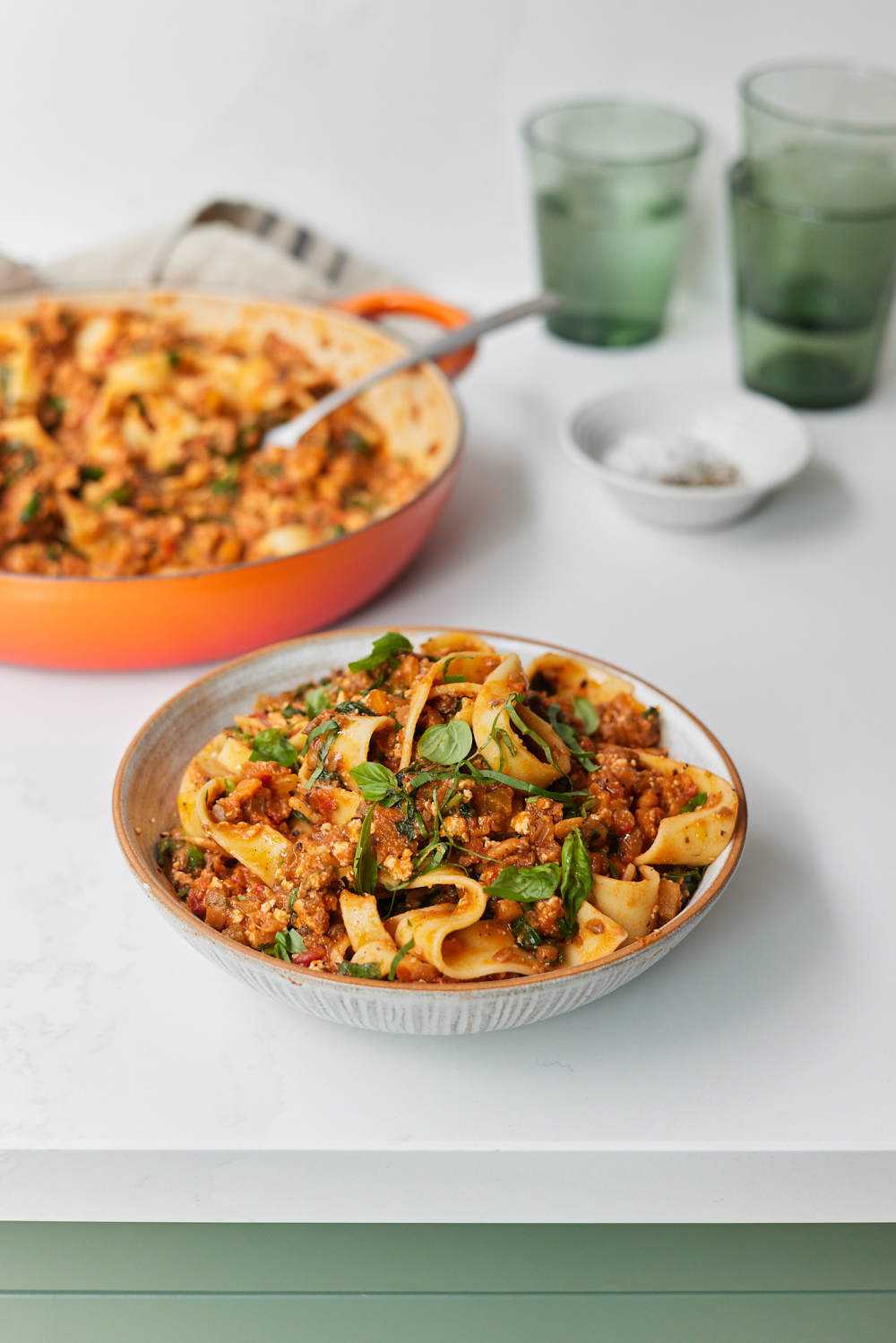 High Protein Tofu Bolognese