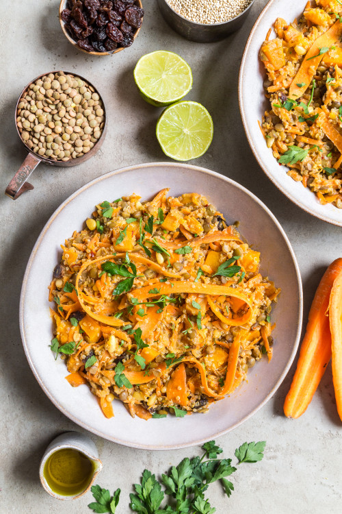 Carrot, Lentil & Raisin Salad