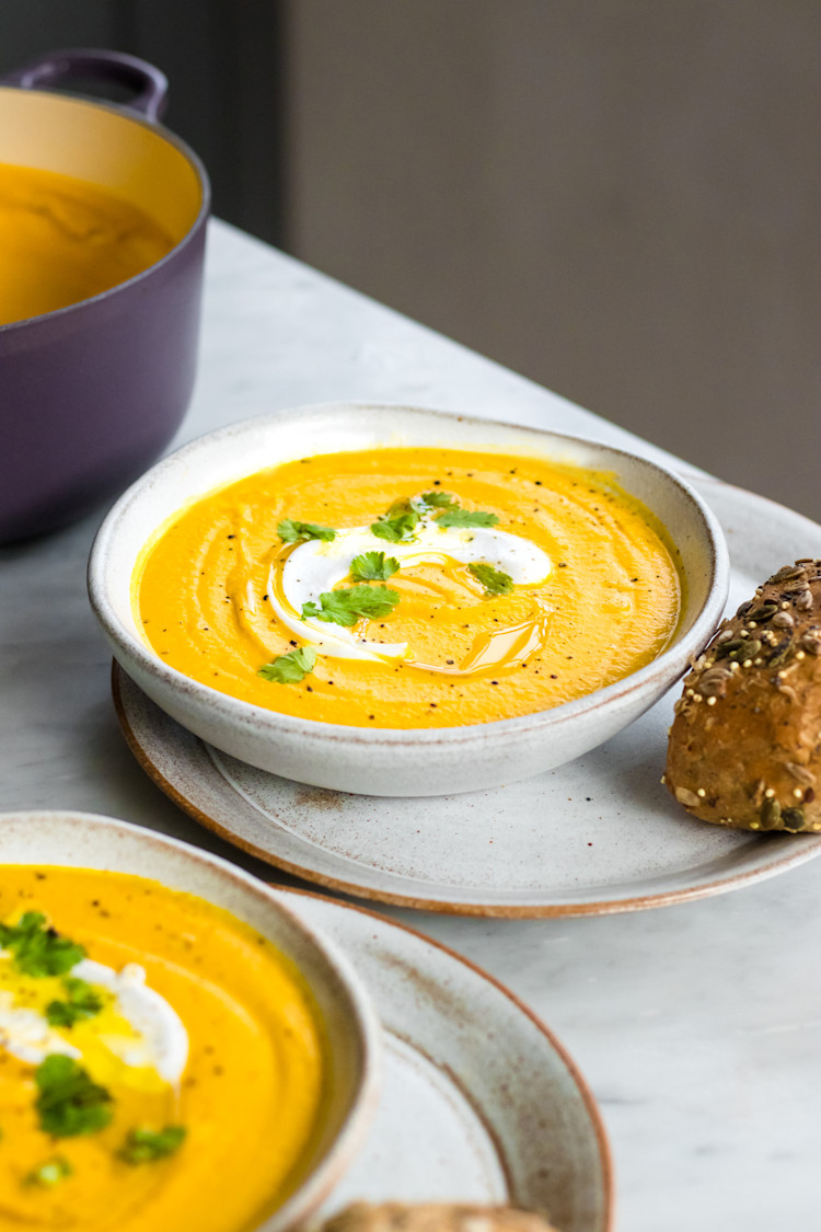 Carrot, Butter Bean & Coconut Soup