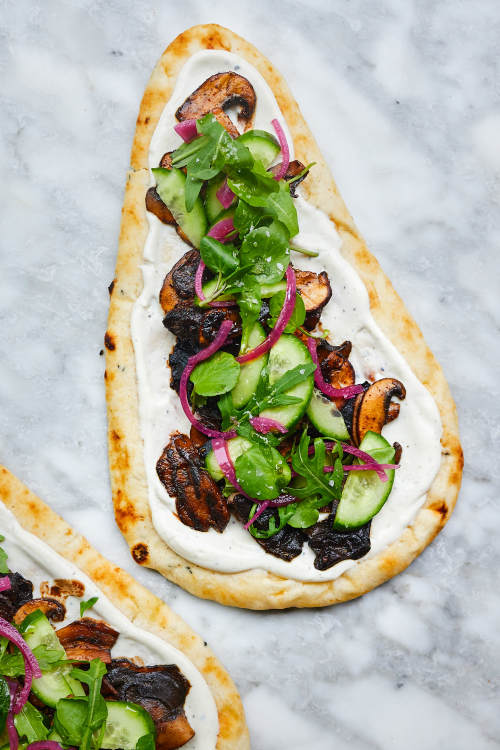 Smoky Mushroom Flatbreads