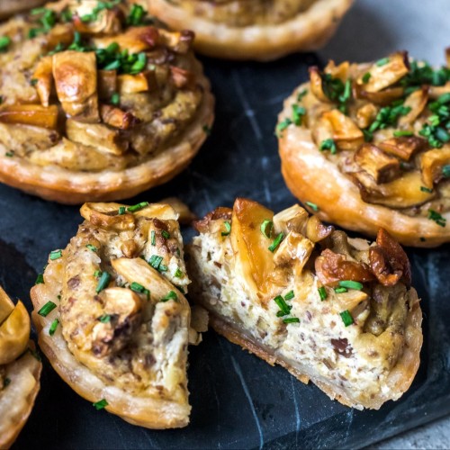 Chestnut & Mushroom Tarts