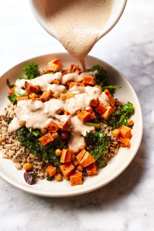 Nutty Sweet Potato & Quinoa Salad