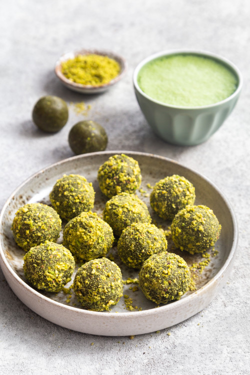 Pistachio Matcha Energy Balls