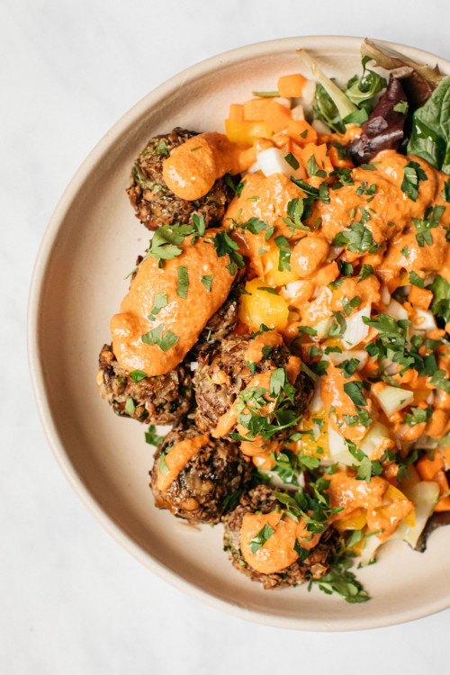 Mushroom 'Meatball' Bowl