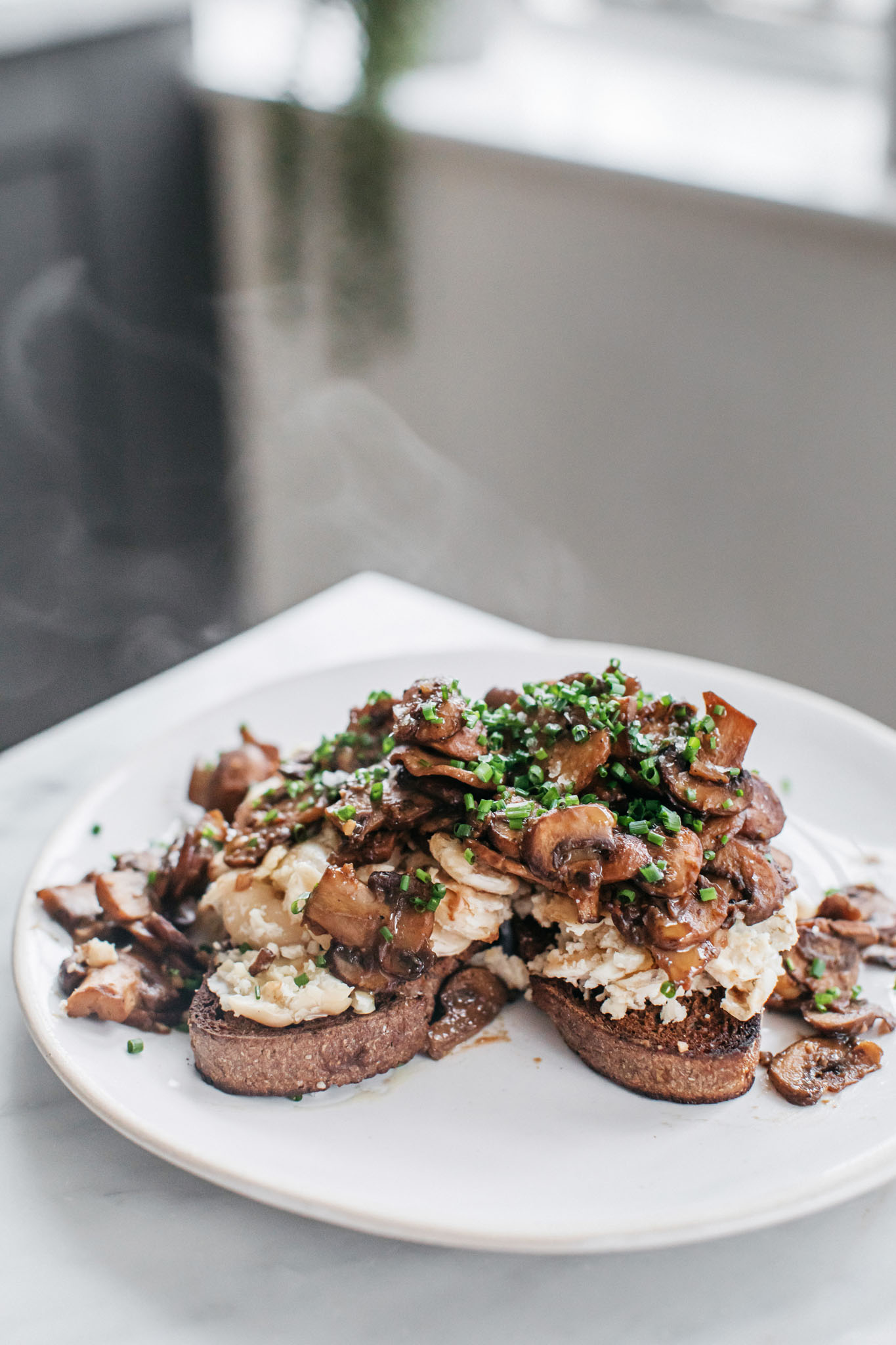 Glazed Miso Mushrooms With Butter Bean Toast Deliciously Ella (UK)