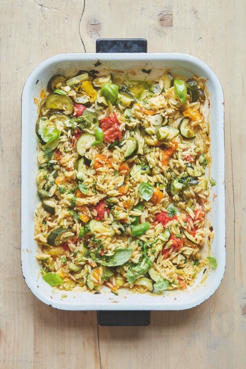 Rainbow Orzo Salad - Fresh Apron