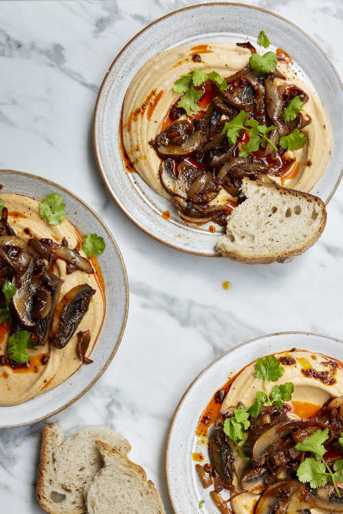 Slow-Cooked Harissa Mushrooms & Butter Bean Mash