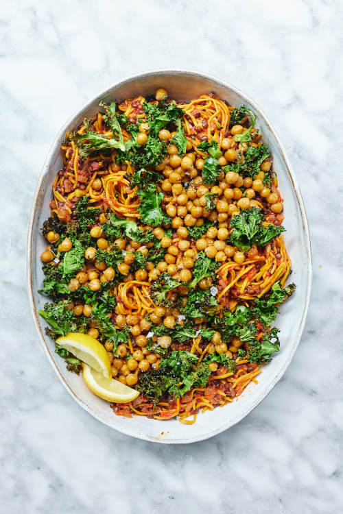 Crispy Chickpea & Lentil Pasta