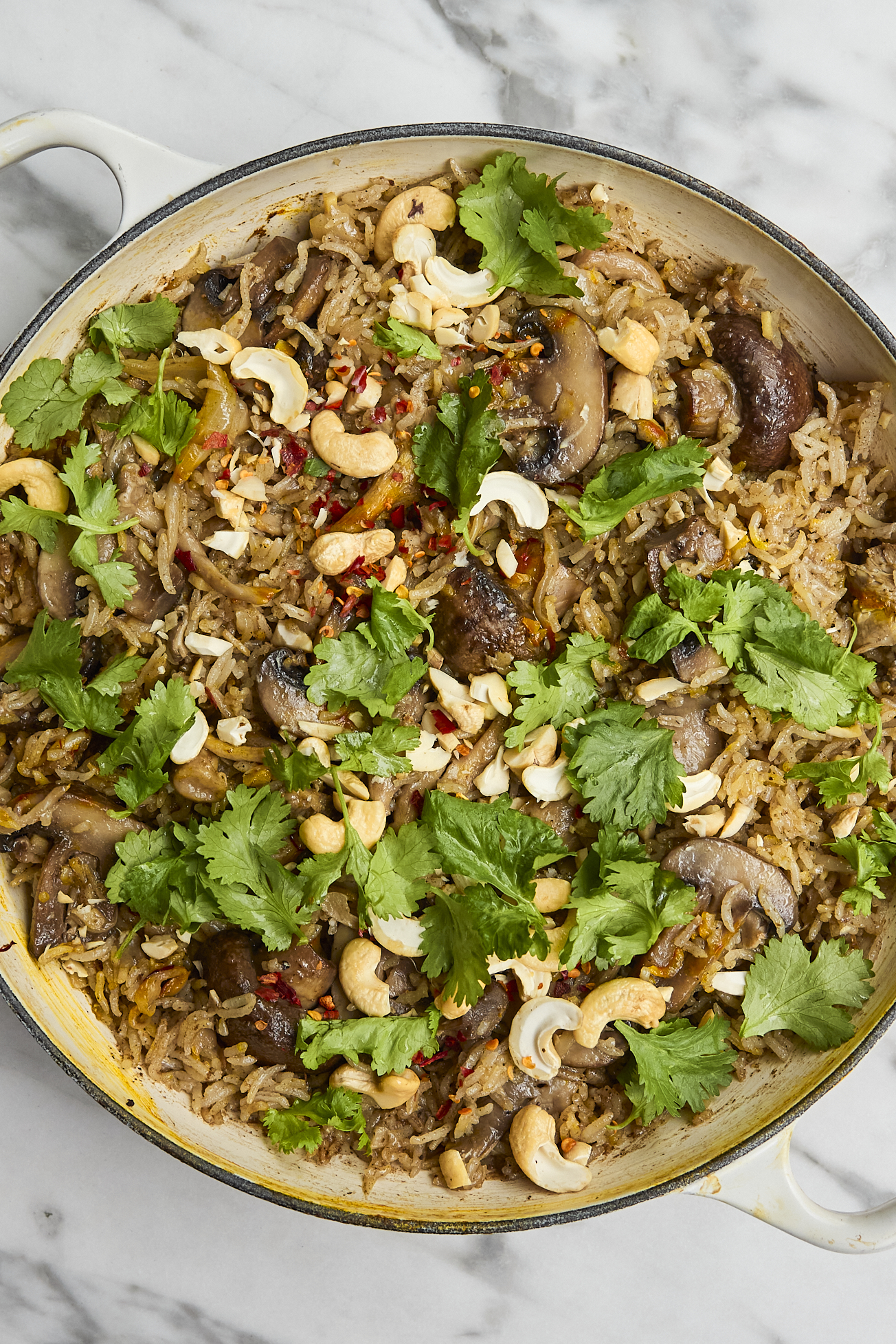 One-Pan Masala Mushroom Rice