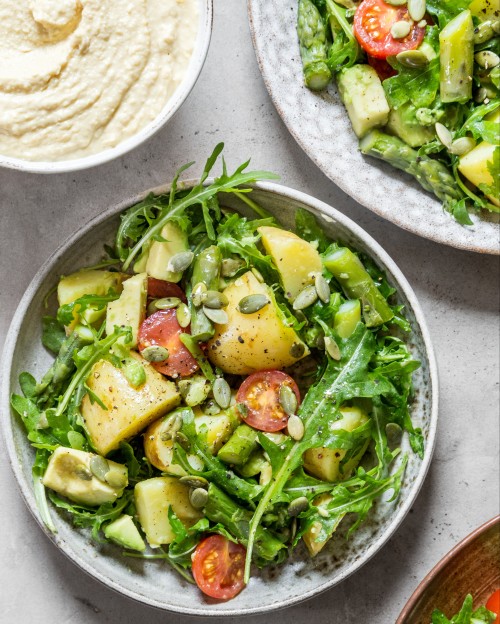Asparagus, Potato & Avocado Salad