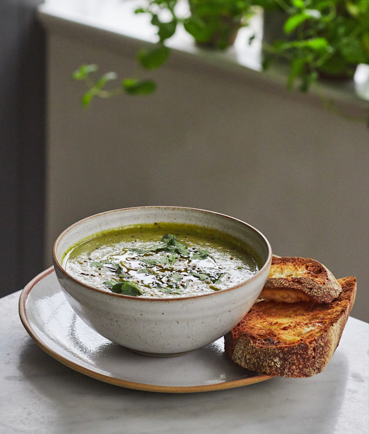 Kale, Spinach & Broccoli Soup