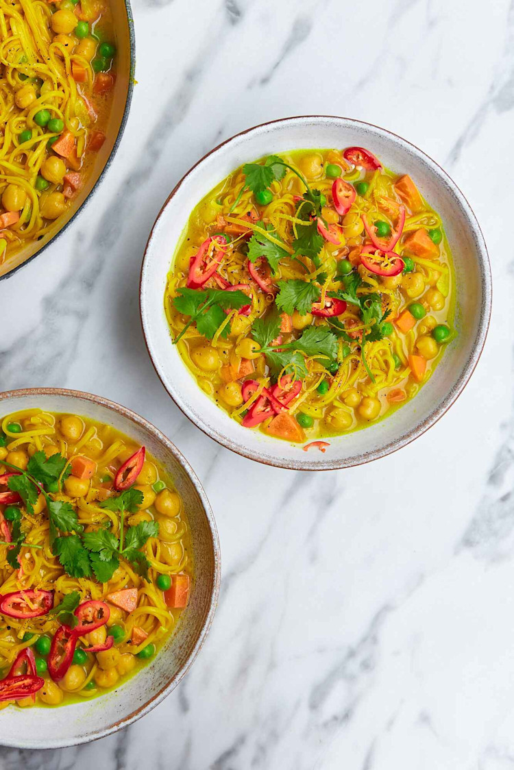 Golden Turmeric Noodle Broth