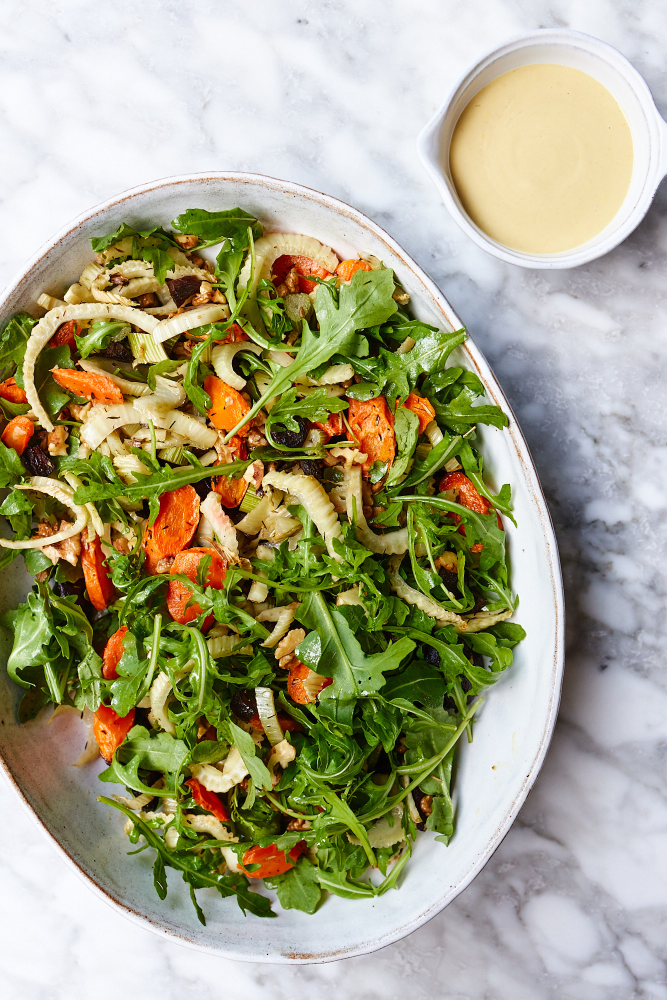 Roasted Roots Salad With Tahini Mustard Dressing Deliciously Ella