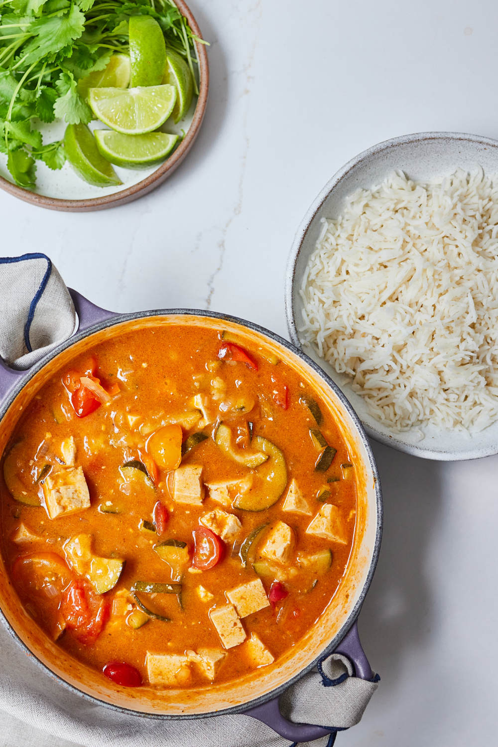 Courgette, Tofu & Tomato Summer Curry