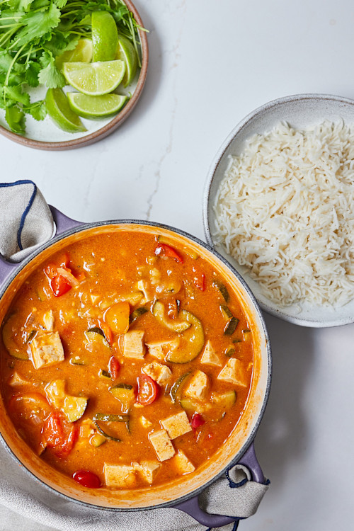 Courgette, Tofu & Tomato Summer Curry