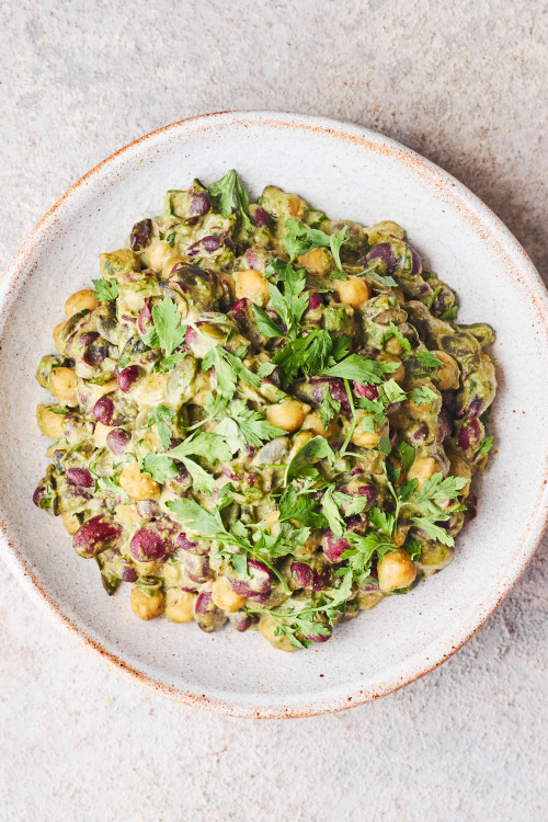 Mixed Bean & Pesto Salad