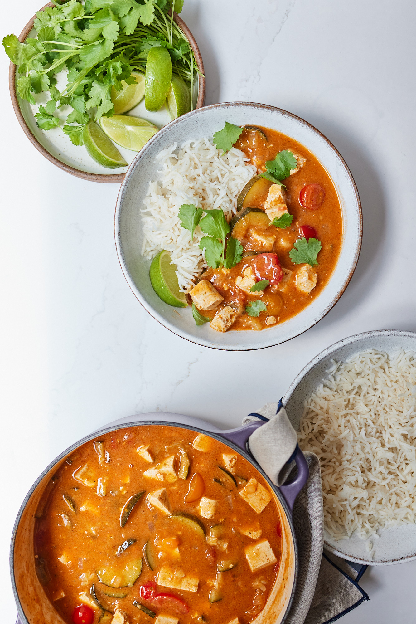 Courgette, Tofu & Tomato Summer Curry Deliciously Ella