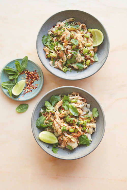 Edamame, Peanut & Sesame Noodles
