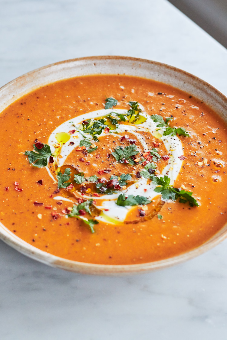 Harissa Sweetcorn Soup
