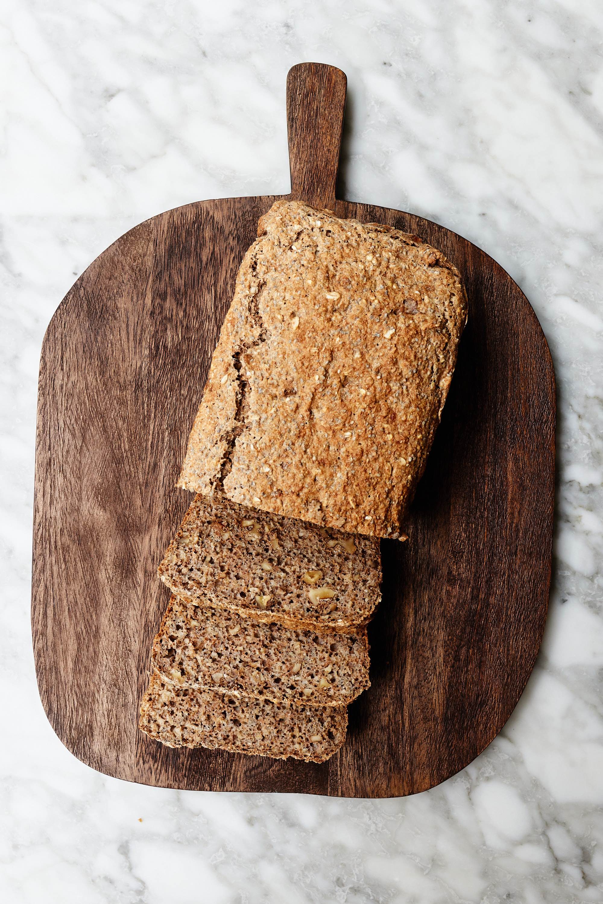 NoKnead Walnut & Chia Bread Deliciously Ella